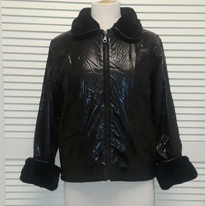 🔥SALE! Vinyl Puff Jacket w/ Faux Fur by BIG CHILL